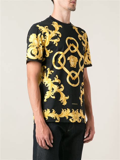 versace shirt materials|Versace long sleeve t shirt.